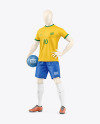 Soccer Player Mockup - Half Side View