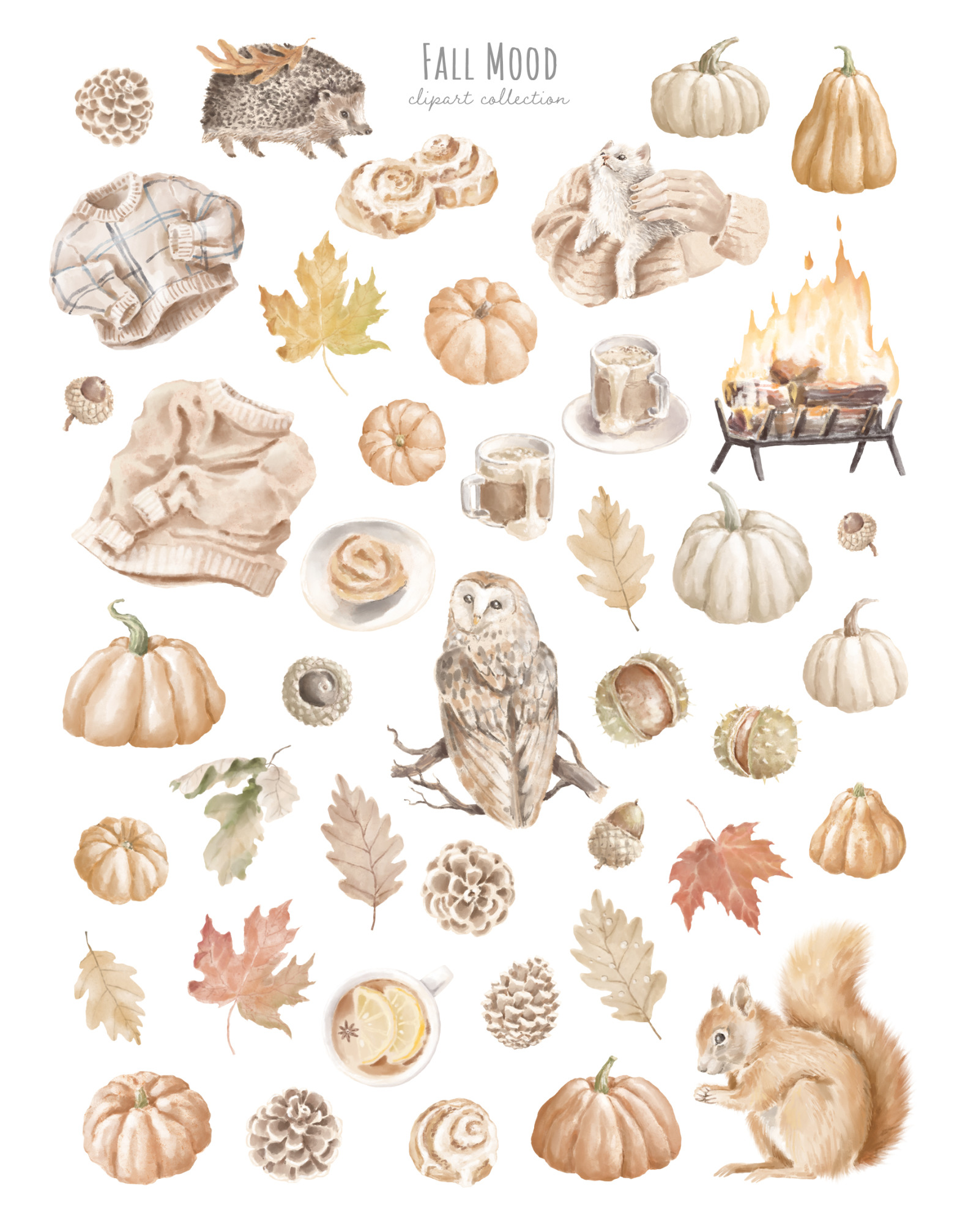 Autumn mood clipart