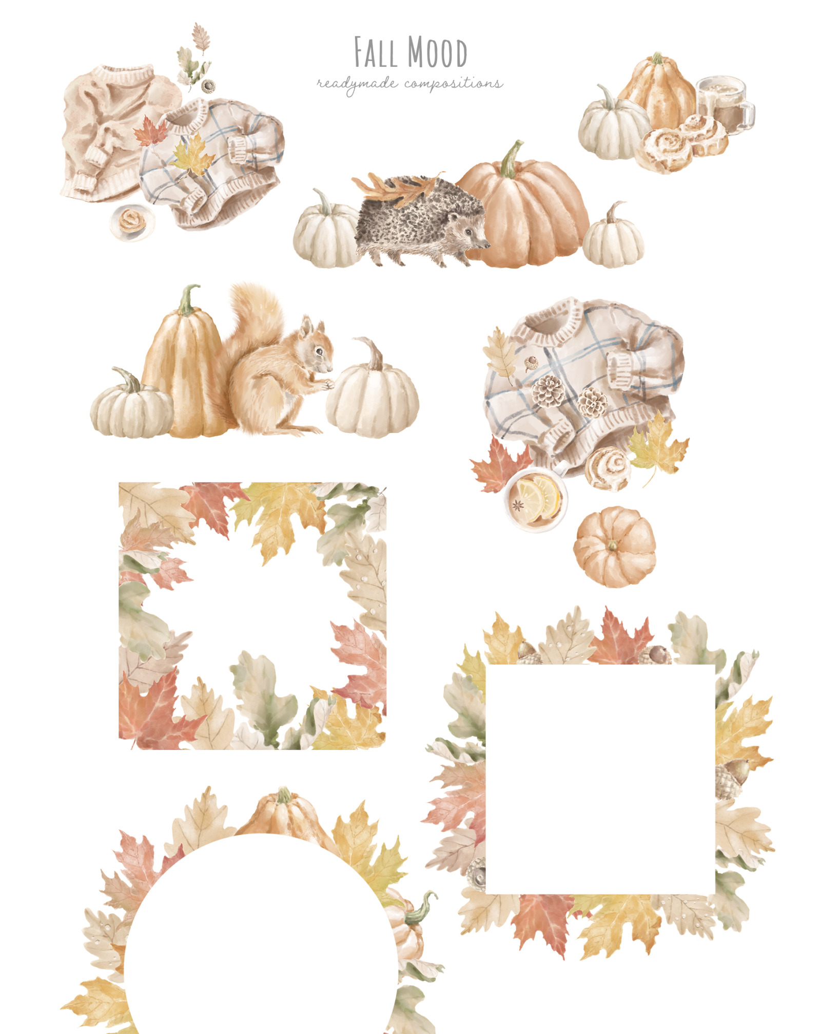 Autumn mood clipart