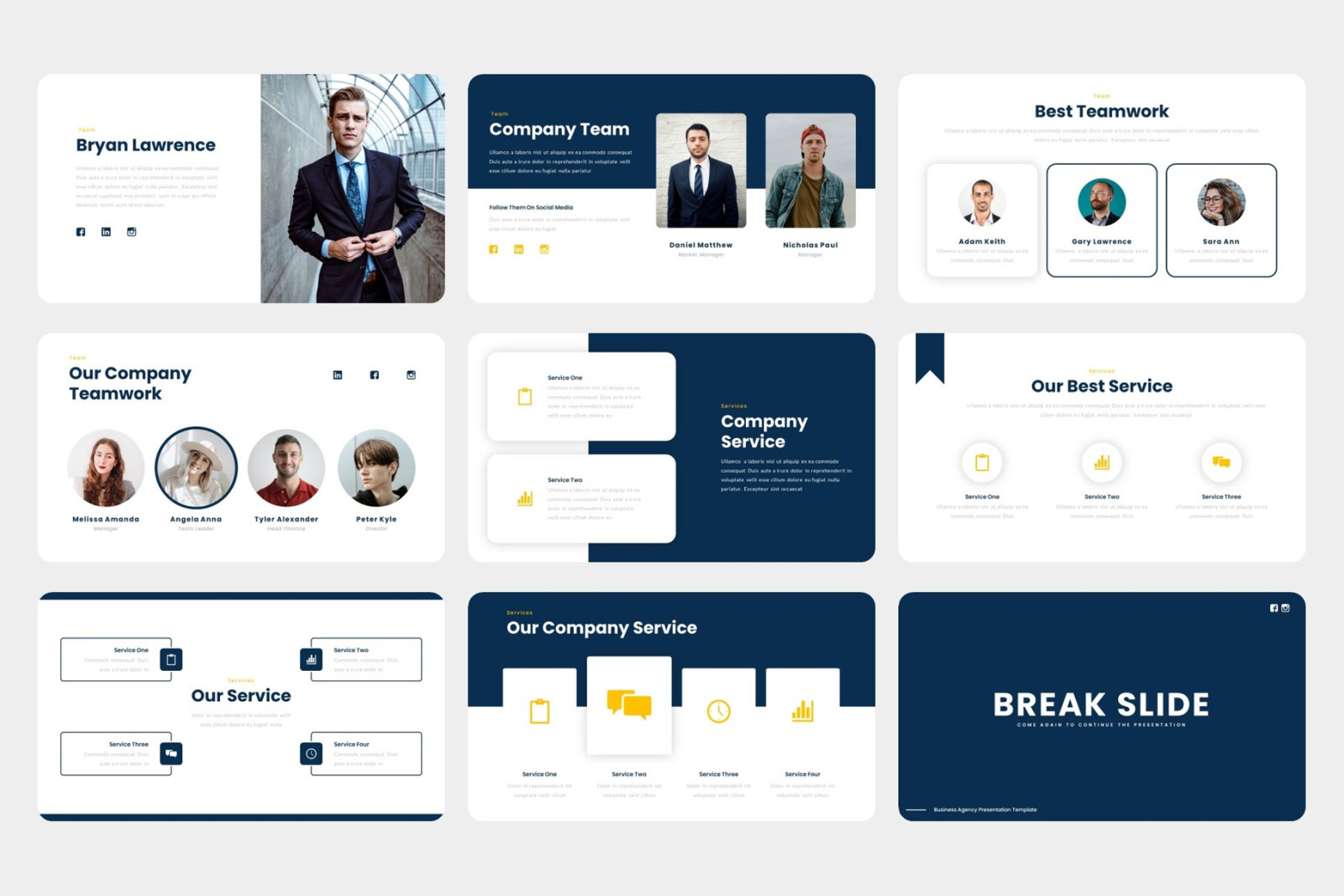 Agent - Business Agensy Google Slides Template Agent - Business Agensy Google Slides Template
