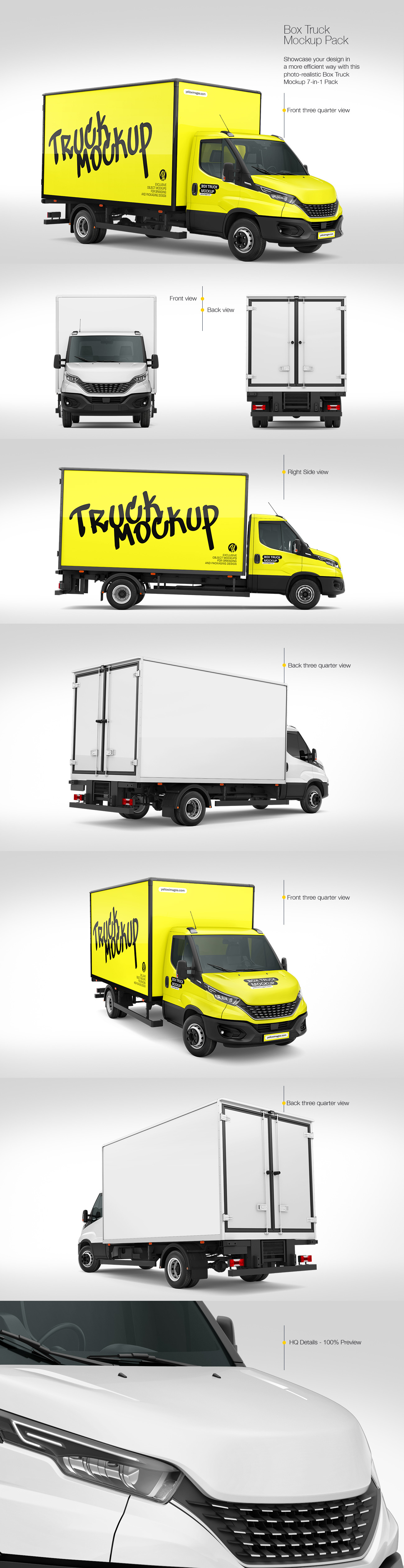 Box Truck Mockup Pack Box Truck Mockup Pack