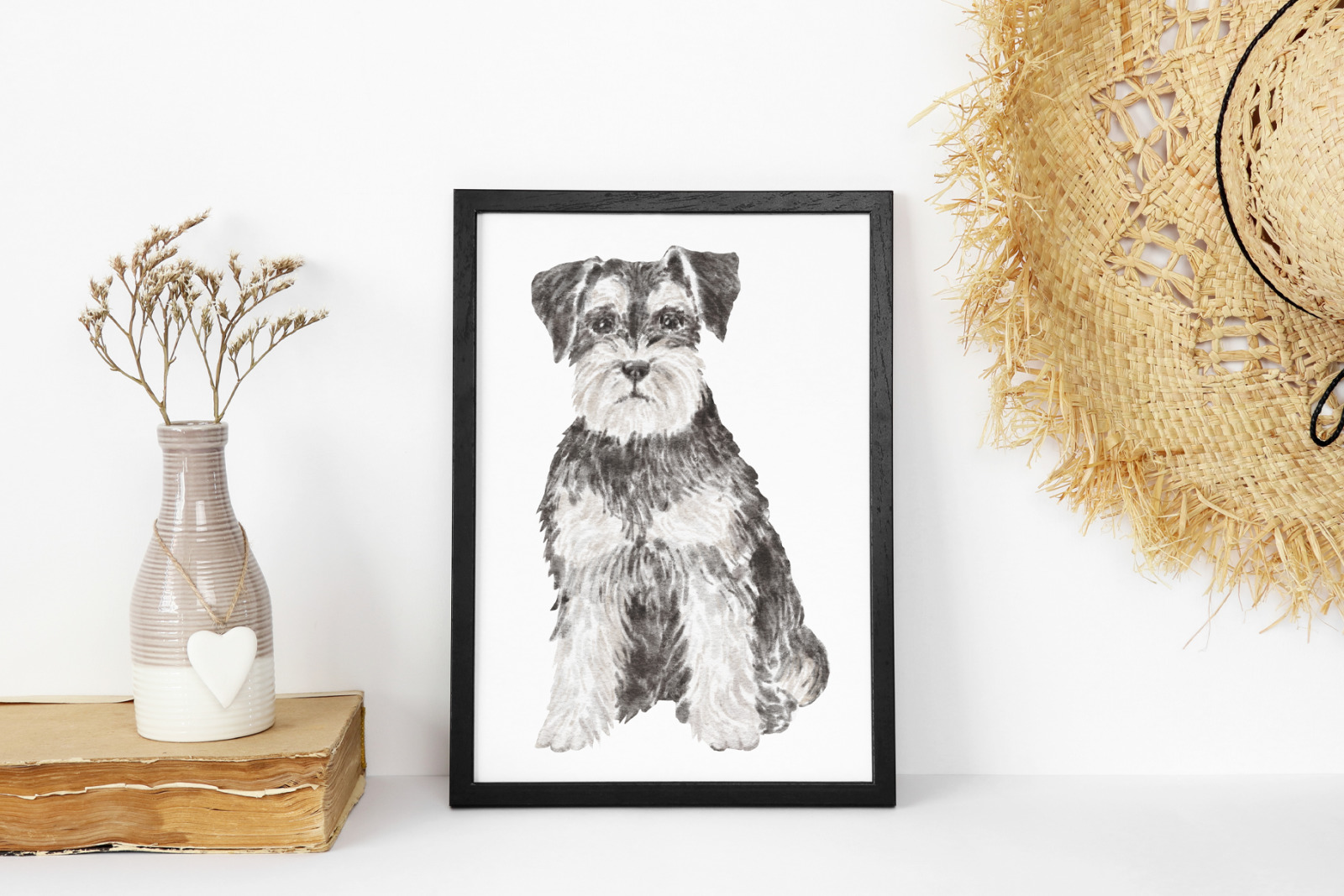 Miniature Schnauzer dog clipart