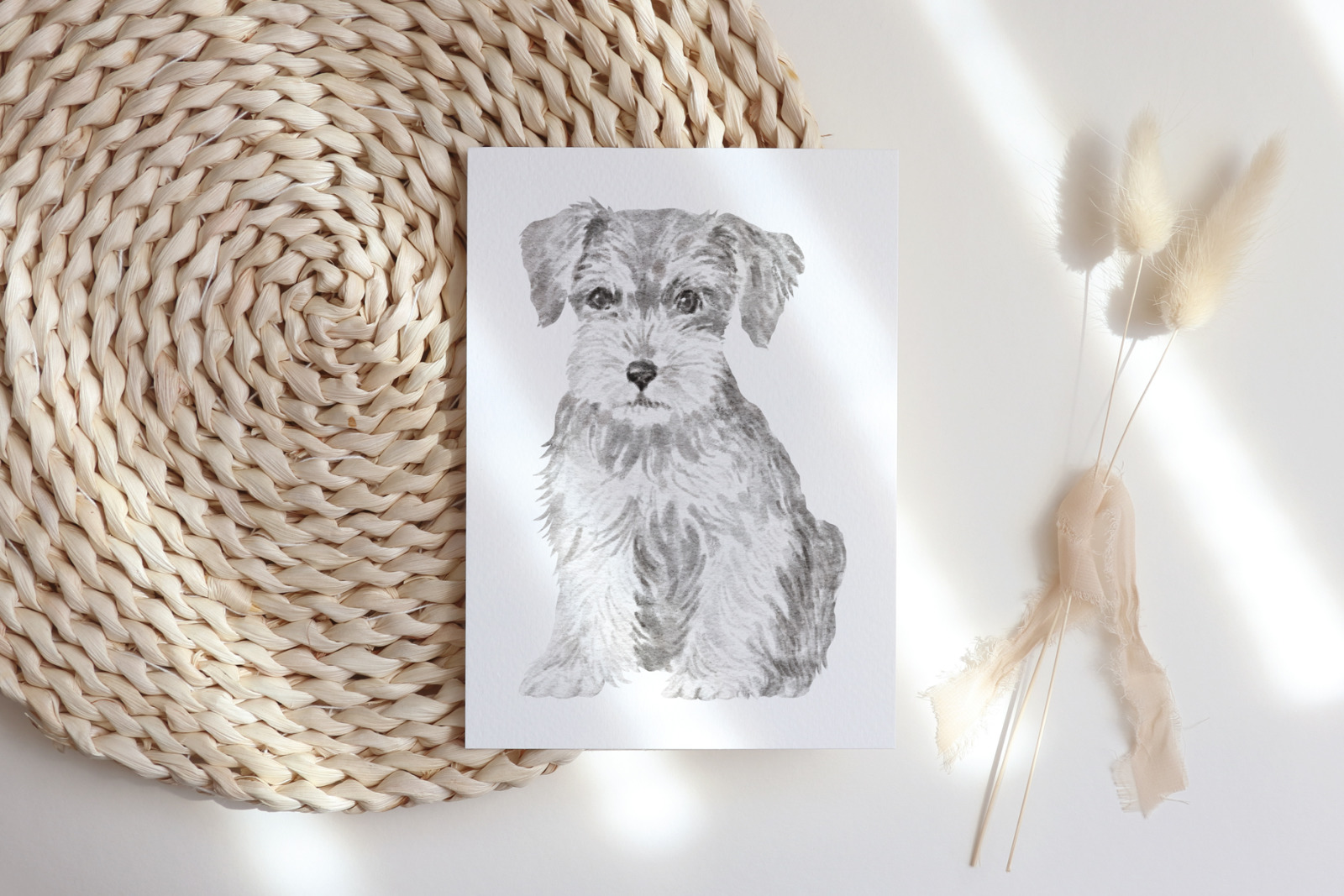 Miniature Schnauzer dog clipart