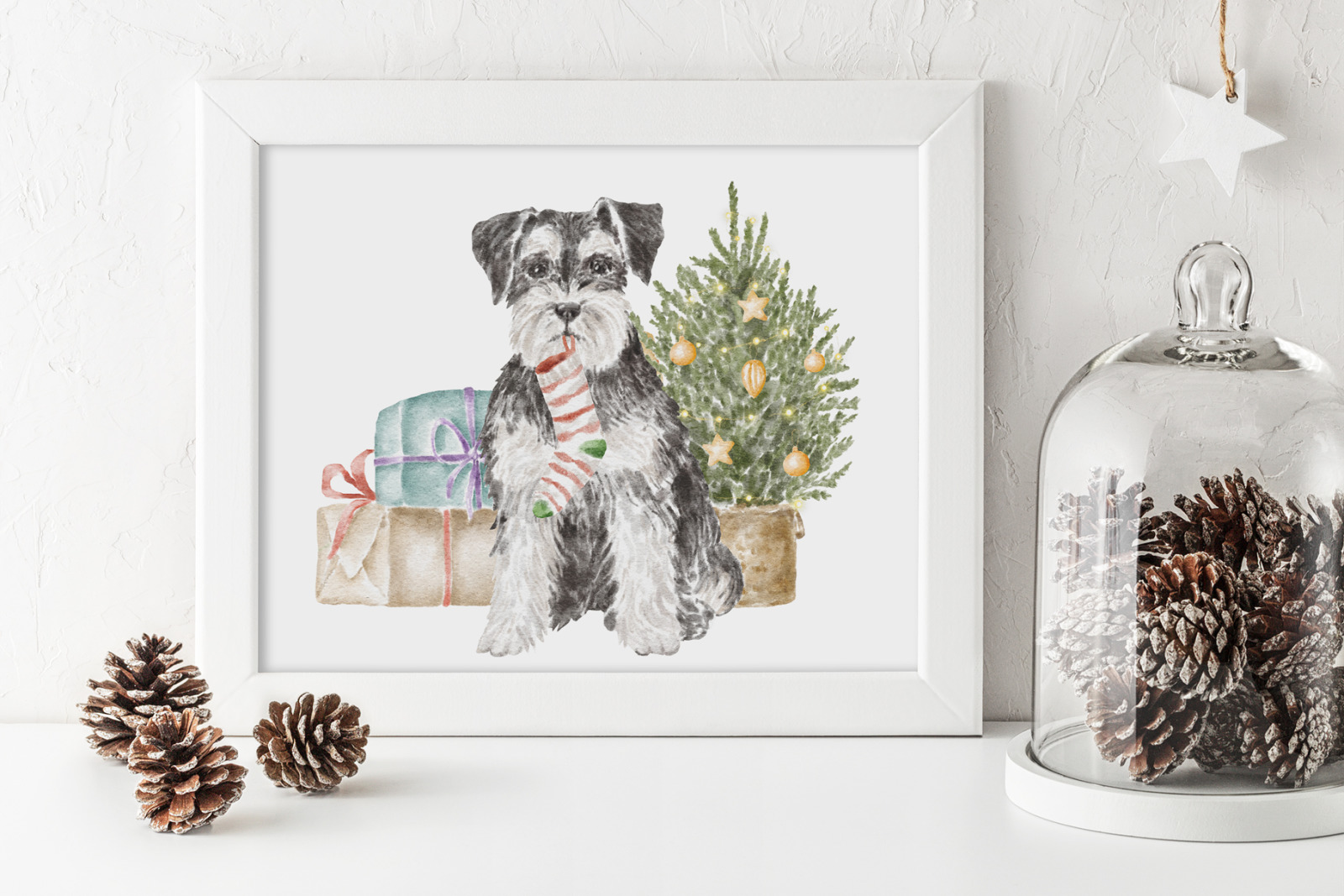 Miniature Schnauzer dog clipart