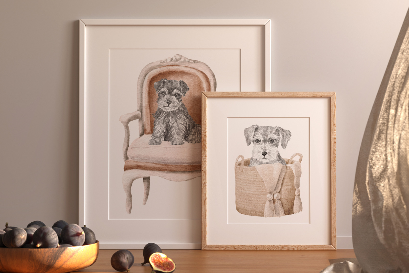 Miniature Schnauzer dog clipart