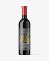 Red Wine Bottle Mockup