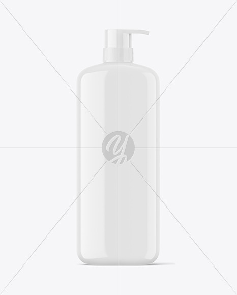 Glossy Shampoo Bottle Mockup