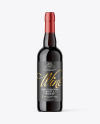 Red Wine Bottle Mockup