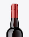 Red Wine Bottle Mockup