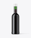 Red Wine Bottle Mockup