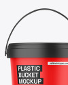 Matte Plastic Bucket Mockup