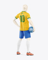 Soccer Player Mockup - Half Side View