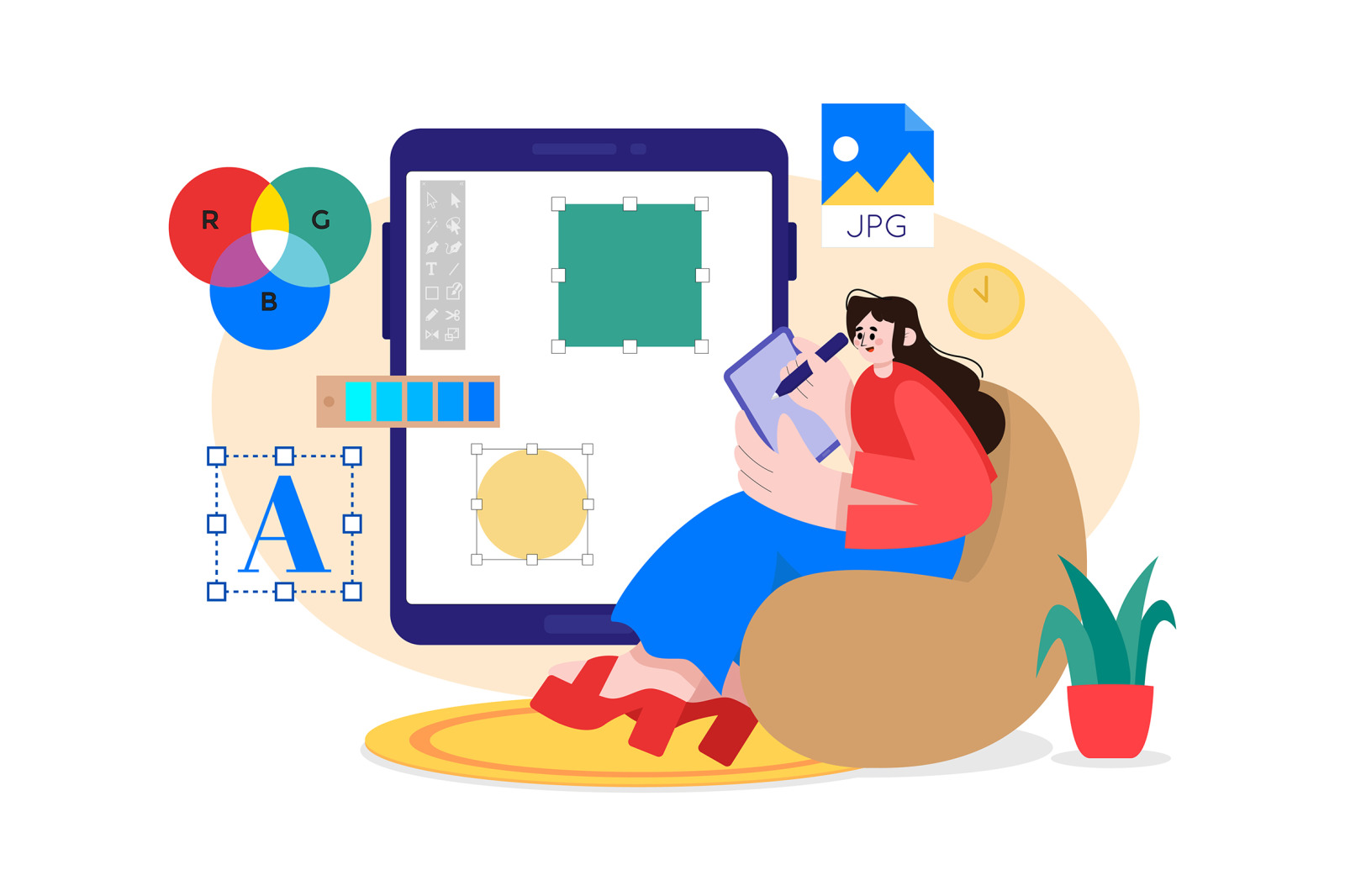 M573_Work From Home Illustration Pack M573_Work From Home Illustration Pack