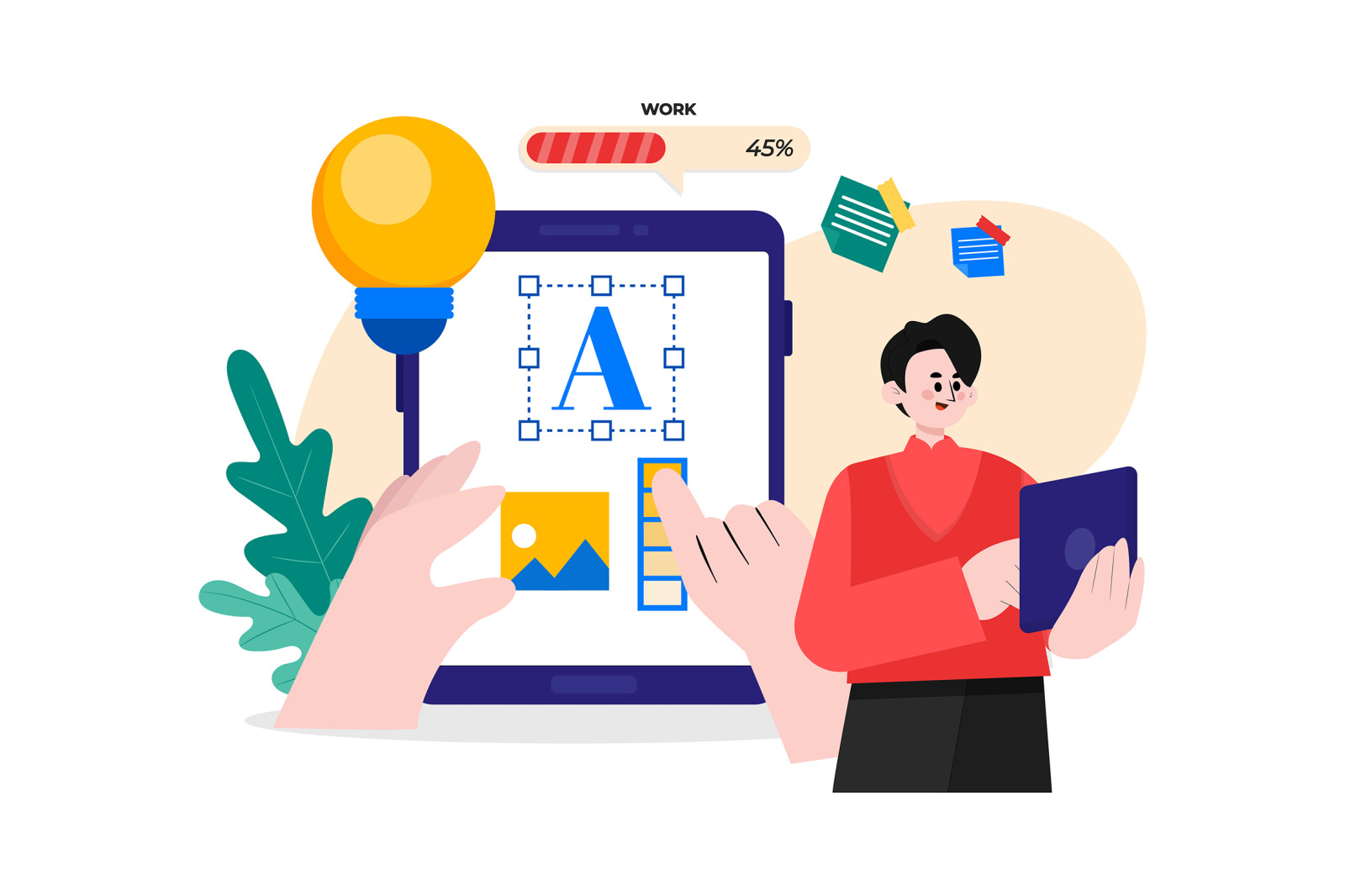 M573_Work From Home Illustration Pack M573_Work From Home Illustration Pack