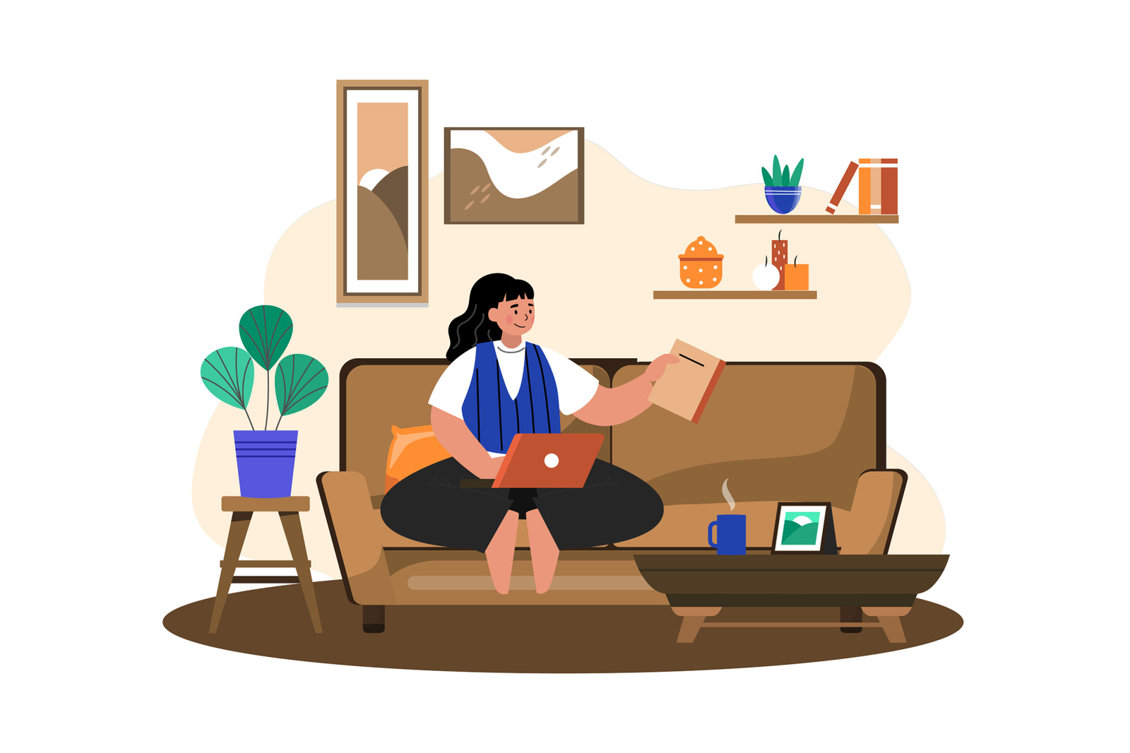 M575_Work from home Illustration Pack