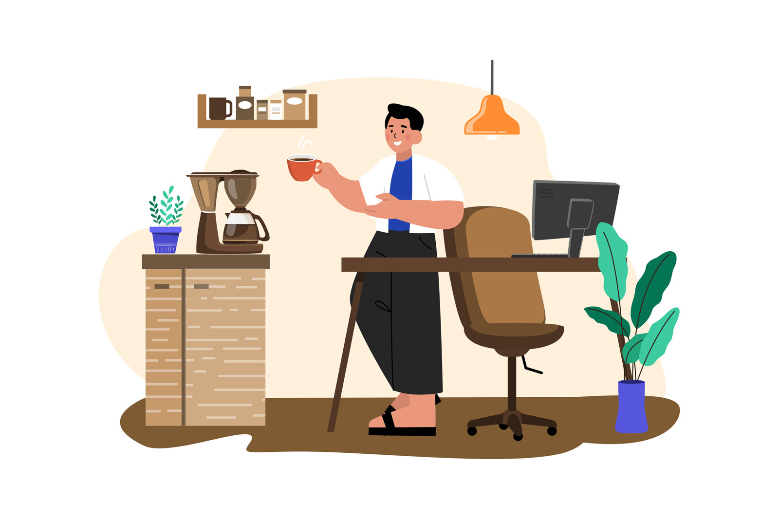 M575_Work from home Illustration Pack