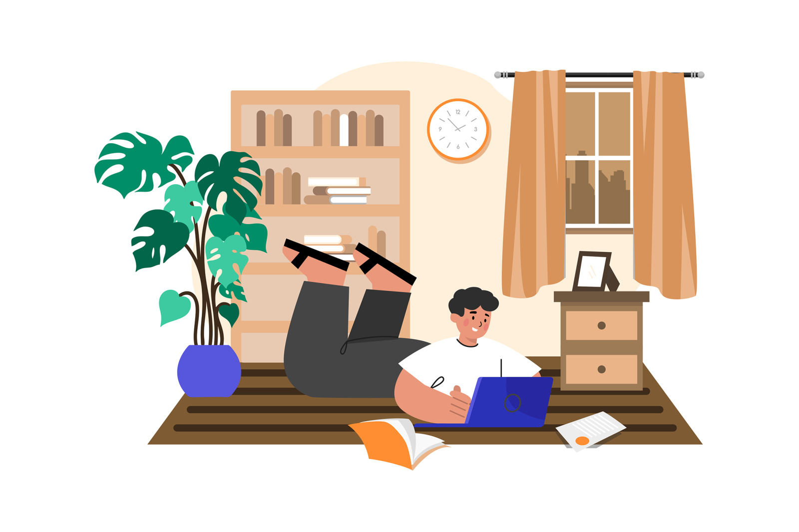 M575_Work from home Illustration Pack