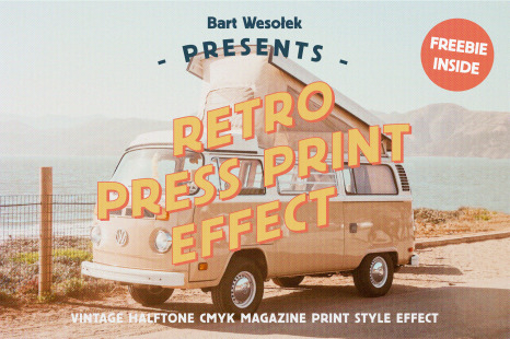 Retro Press Print Effect - Zine