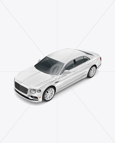 Luxury Car Mockup - Half Side View