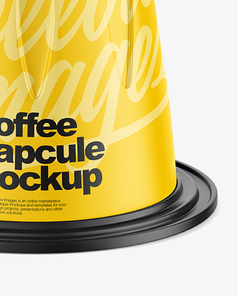 Matte Coffee Capsule Mockup