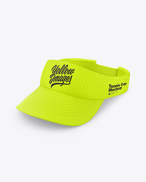 Tennis Cap Mockup - Half Side view