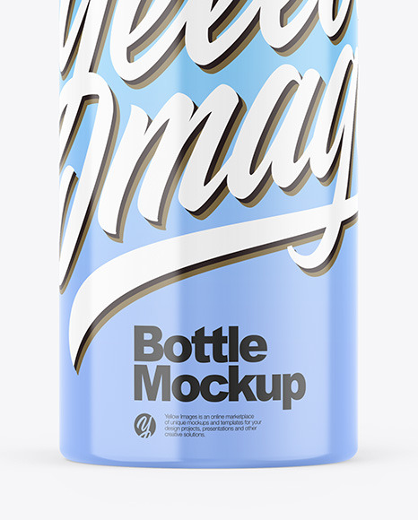 Glossy Bottle Mockup