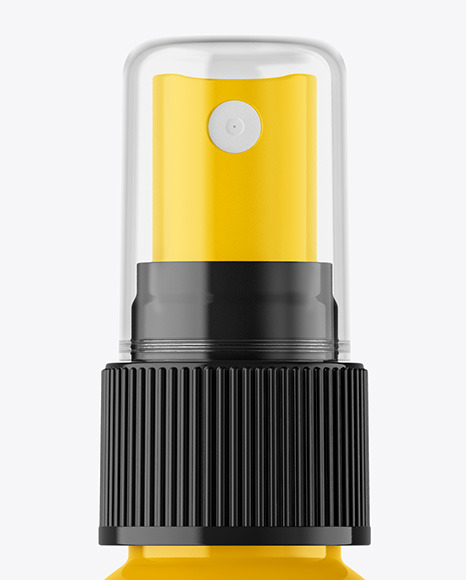 Glossy Spray Bottle Mockup