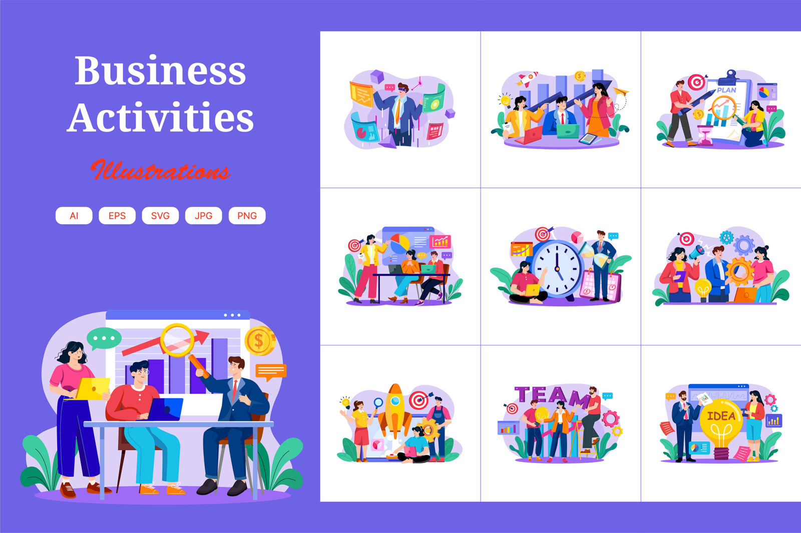 M580_Business Activities Illustration Pack M580_Business Activities Illustration Pack