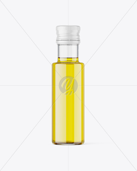 Clear Olive Oil Bottle Mockup