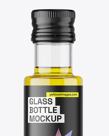 Clear Olive Oil Bottle Mockup