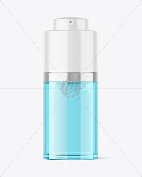 15ml Clear Airless Pump Bottle Mockup