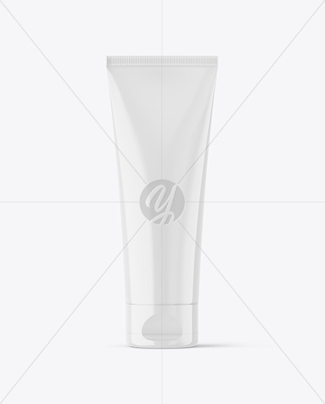 Glossy Cosmetic Tube Mockup