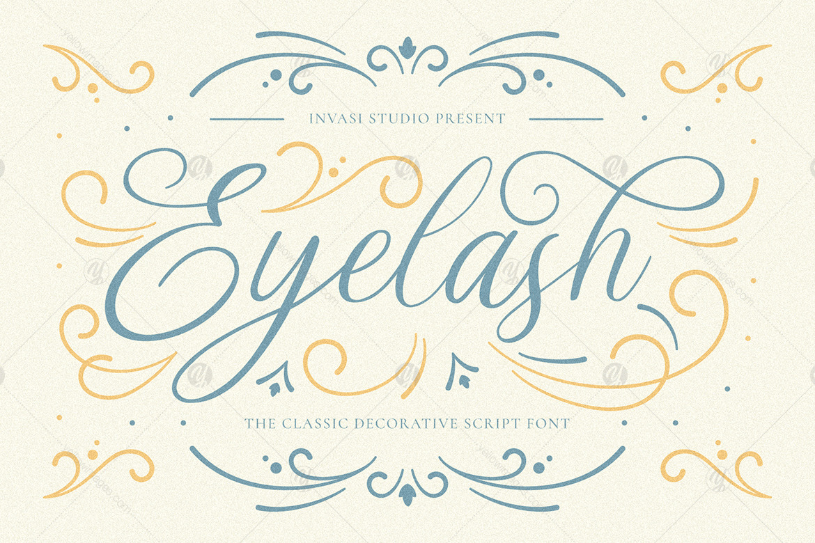 Eyelash - Decorative Script Font Eyelash - Decorative Script Font