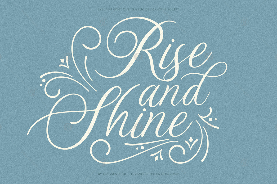 Eyelash - Decorative Script Font Eyelash - Decorative Script Font