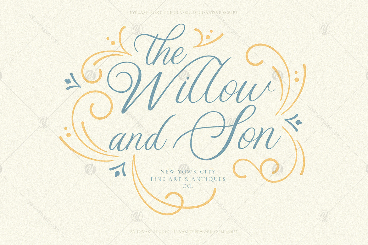 Eyelash - Decorative Script Font Eyelash - Decorative Script Font