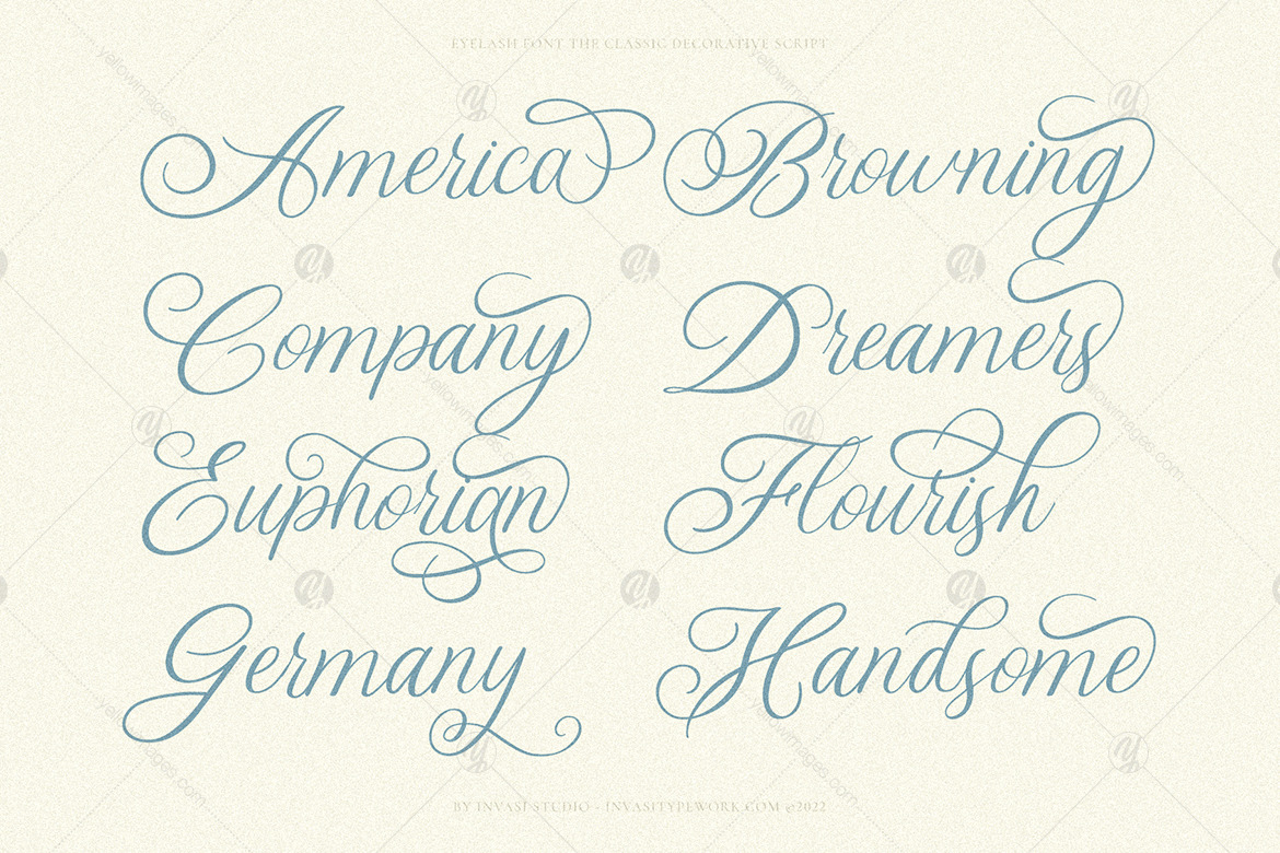 Eyelash - Decorative Script Font Eyelash - Decorative Script Font