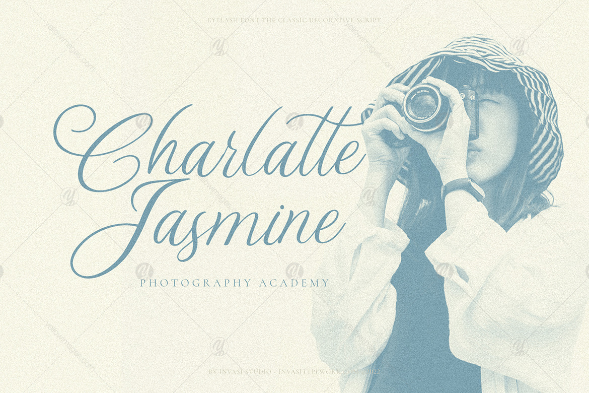 Eyelash - Decorative Script Font Eyelash - Decorative Script Font