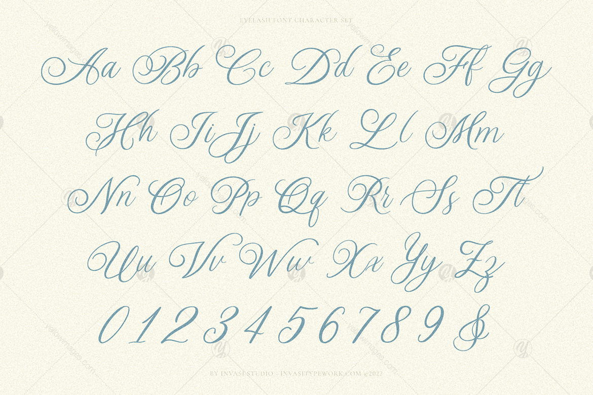 Eyelash - Decorative Script Font Eyelash - Decorative Script Font