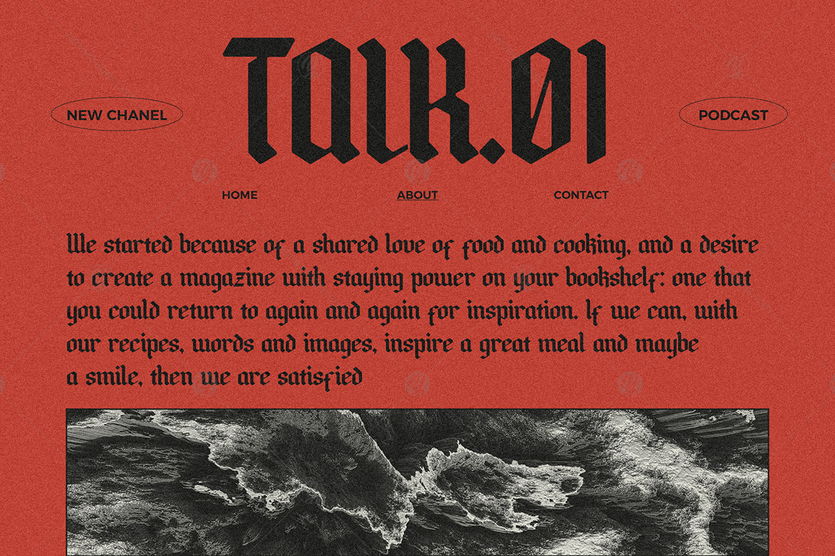 Rumblekill - Rounded Blackletter Rumblekill - Rounded Blackletter