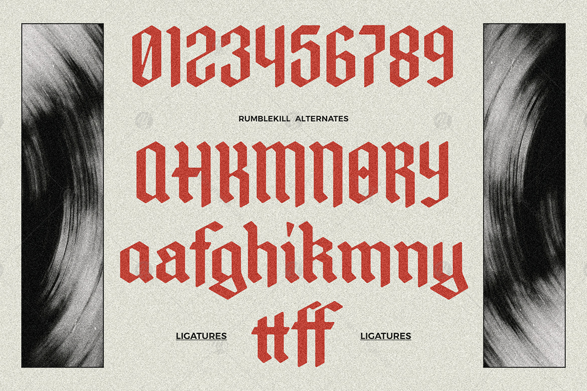Rumblekill - Rounded Blackletter Rumblekill - Rounded Blackletter