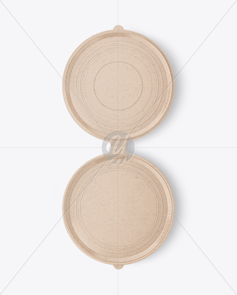 Round Kraft Pizza Tray Mockup