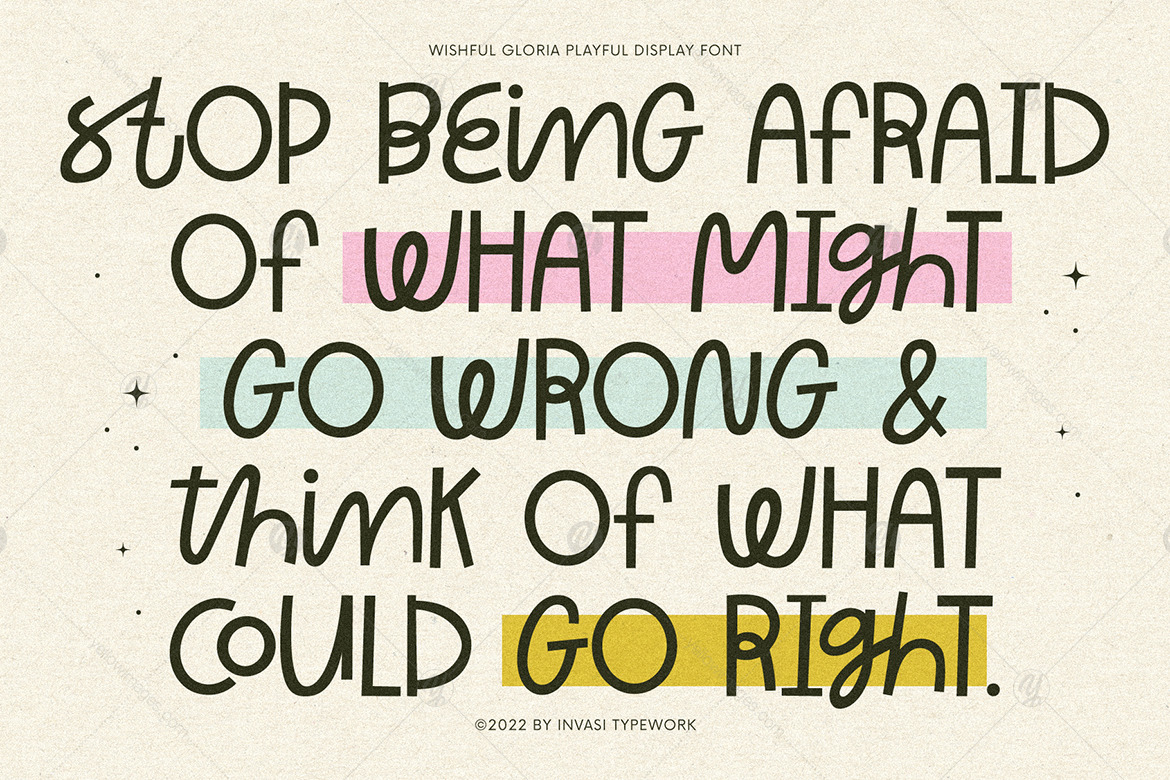 Wishful Gloria - Playful Curly Font Wishful Gloria - Playful Curly Font