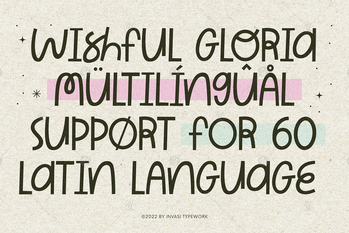 Wishful Gloria - Playful Curly Font Wishful Gloria - Playful Curly Font