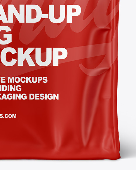 Matte Stand-up Bag Mockup