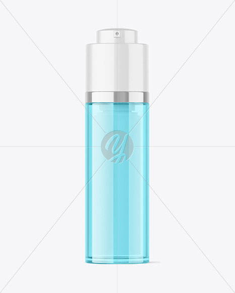 30ml Clear Airless Pump Bottle Mockup