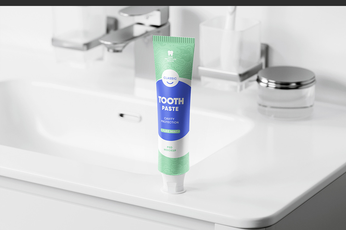 Toothpaste Tube Mockup