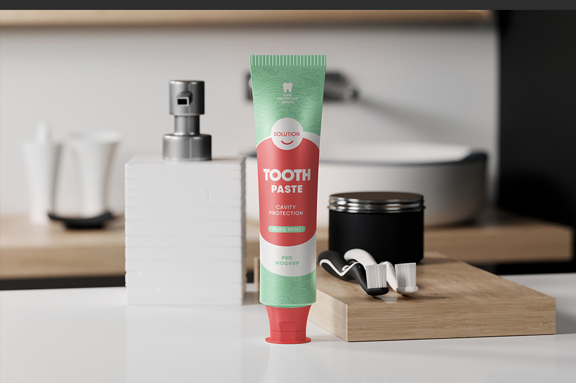 Toothpaste Tube Mockup