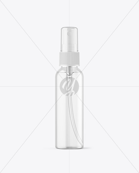 Clear Spray Bottle Mockup