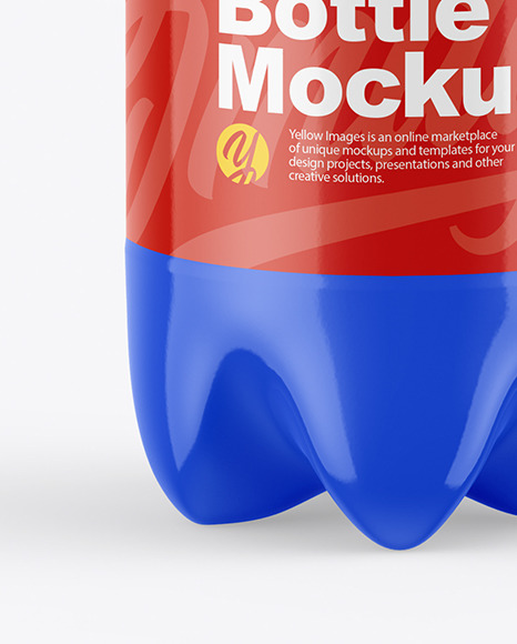 Glossy Plastic Bottle Mockup