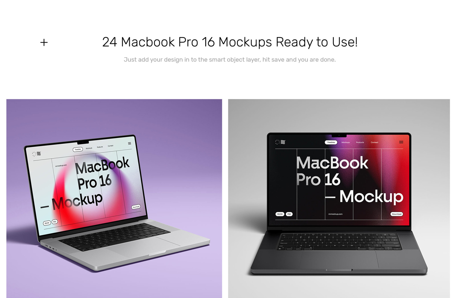 MacBook Pro 16 Mockups